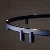 Geometryczna Lampa wisząca FOURTY ROUND LED XI Nowodvorski 12286 Nowoczesny żyrandol minimalistyczny Granatowa